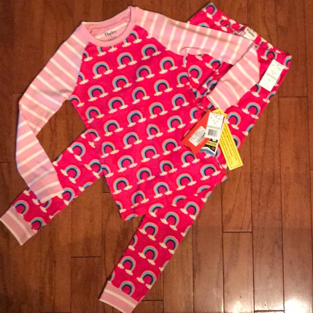 NEW! HATLEY Rainbow pajamas ORGANIC COTTON NWT 🌈
